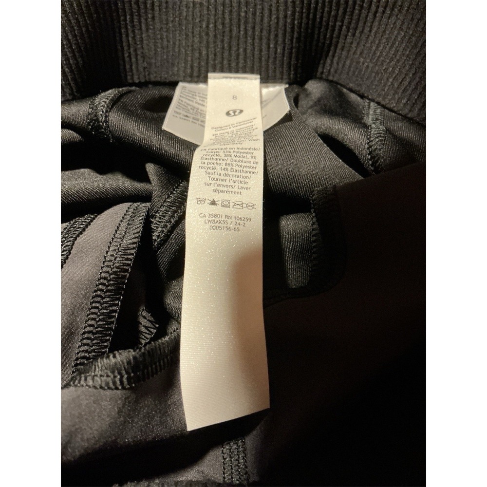 Lululemon Softstreme High Rise Midi Skirt, Retail $88 Washed Black Size 8 A Line - Picture 9 of 14